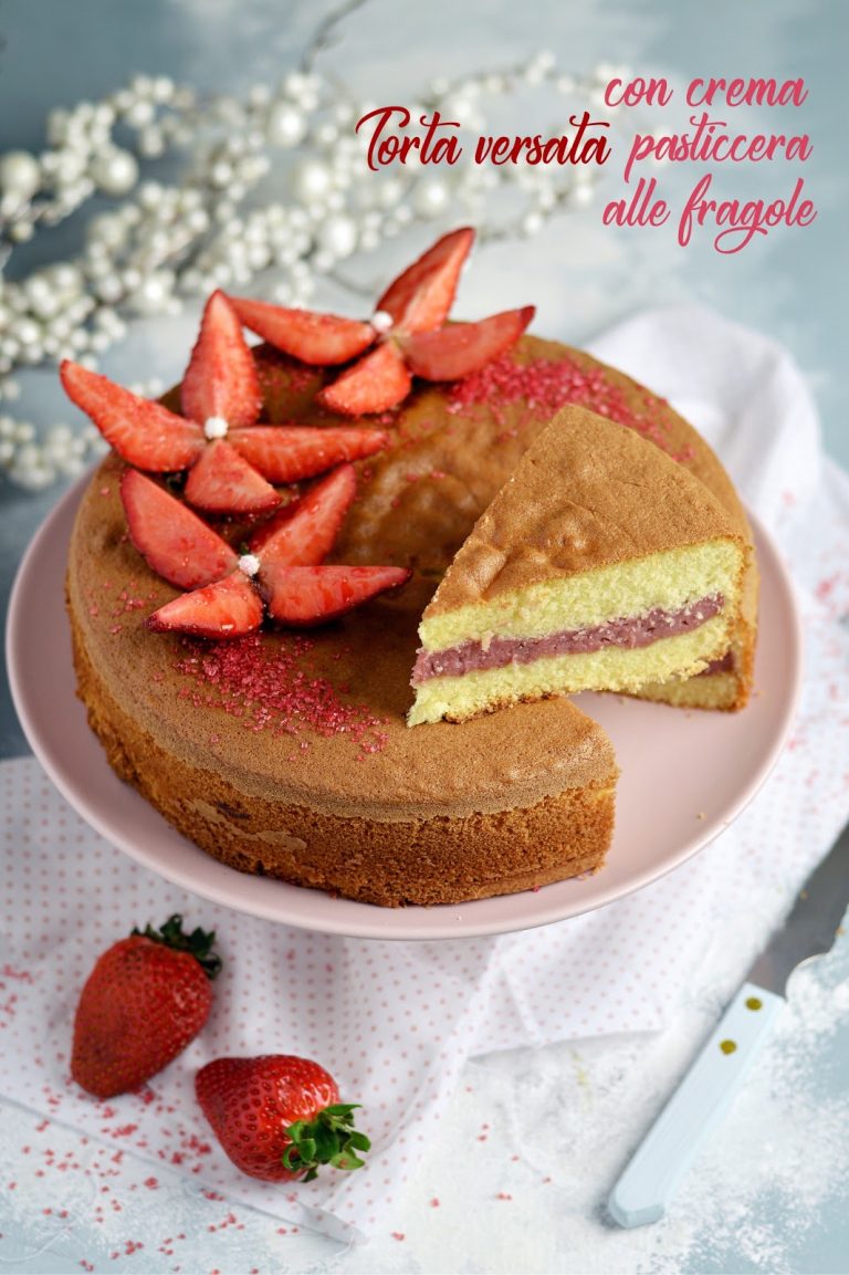 Torta Versata Con Crema Pasticcera Alle Fragole Sprinklesdress